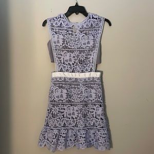 Goodnight Macaroon lavender lace dress size XS